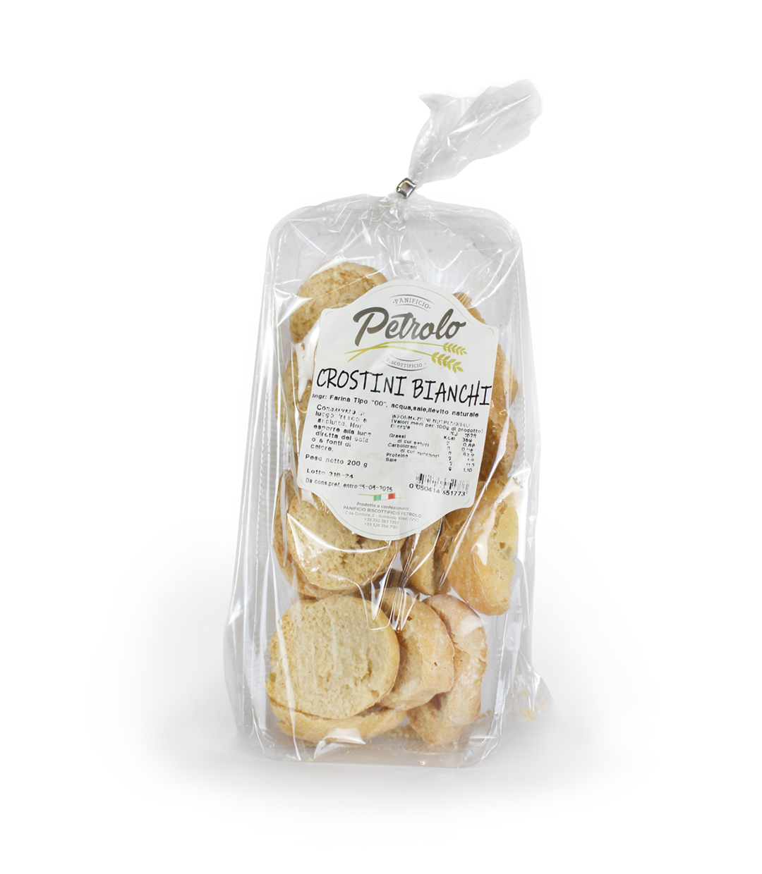 Pane tipico Calabria Crostini Bianchi