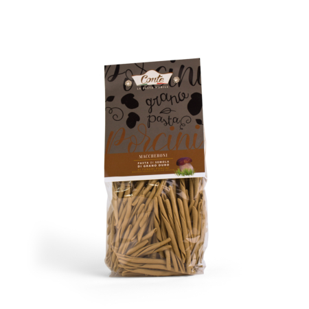 MACCHERONI PASTA DI SEMOLA DI GRANO DURO FUNGHI PORCINI
