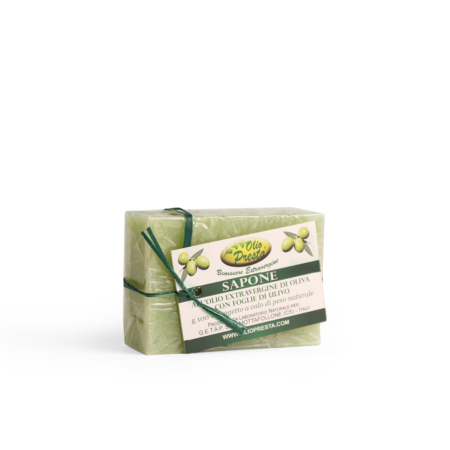 SAPONE COLIO EXTRAVERGINE DI OLIVA CON FOGLIE DI ULIVO g 100 agetto a calo di peso naturale