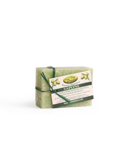 SAPONE COLIO EXTRAVERGINE DI OLIVA CON FOGLIE DI ULIVO g 100 agetto a calo di peso naturale